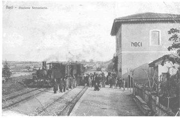 Noci. La stazione agli inizi del XX secolo.jpg